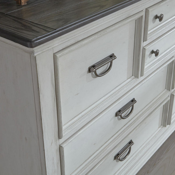Allyson Park King California Panel Bed, Dresser & Mirror - 417-BR-CPBDM