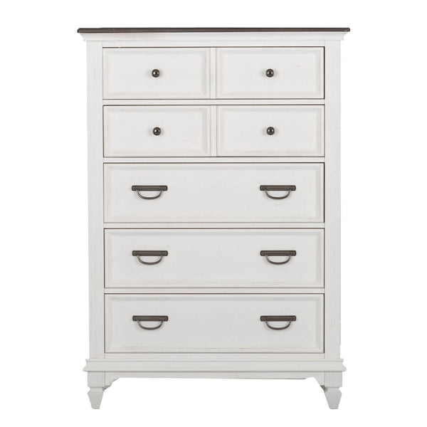 Allyson Park King California Panel Bed, Dresser & Mirror, Chest - 417-BR-CPBDMC