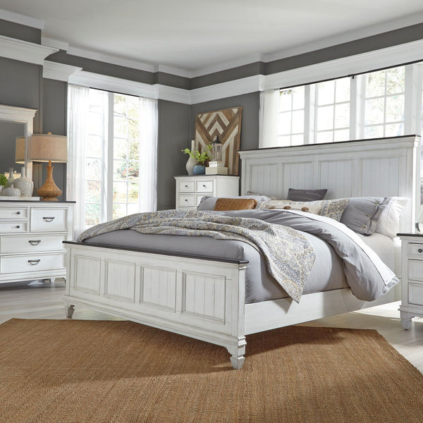 Allyson Park Queen Panel Bed, Dresser & Mirror, Chest - 417-BR-QPBDMC
