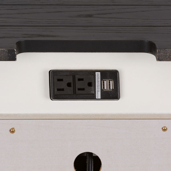Allyson Park Night Stand w/ Charging Station - 417-BR61