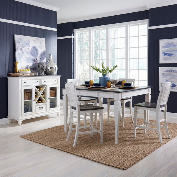 Allyson Park 5 Piece Gathering Table Set - 417-DR-5GTS