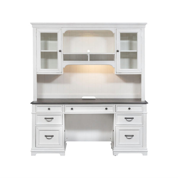 Allyson Park Credenza & Hutch - 417-HOJ-CHS
