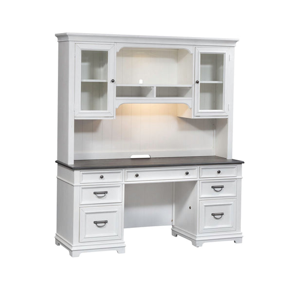 Allyson Park Credenza & Hutch - 417-HOJ-CHS