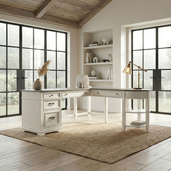 Allyson Park Opt L Shaped Desk Set - 417-HOJ-OLSD