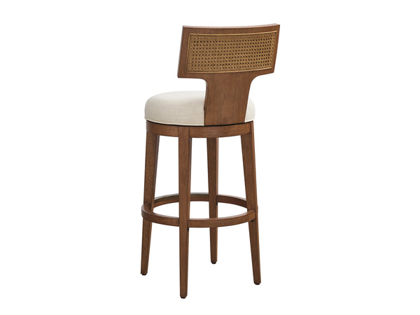 Calavera Woven Swivel Bar Stool