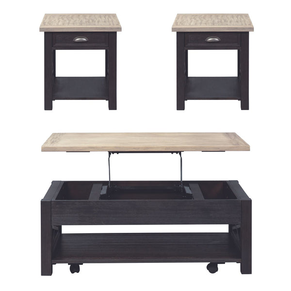 Heatherbrook Opt 3 Piece Set (1-Cocktail 2-End Tables)