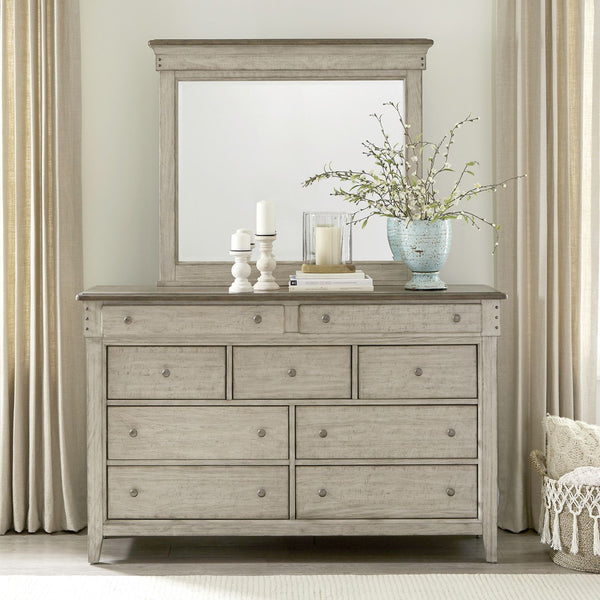 Ivy Hollow Dresser & Mirror - 457-BR-DM
