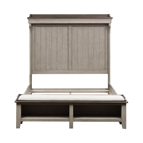Ivy Hollow Queen Mantle Storage Bed - 457-BR-QMS