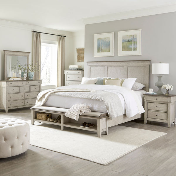 Ivy Hollow Queen Storage Bed, Dresser & Mirror, Chest, Night Stand - 457-BR-QSBDMCN
