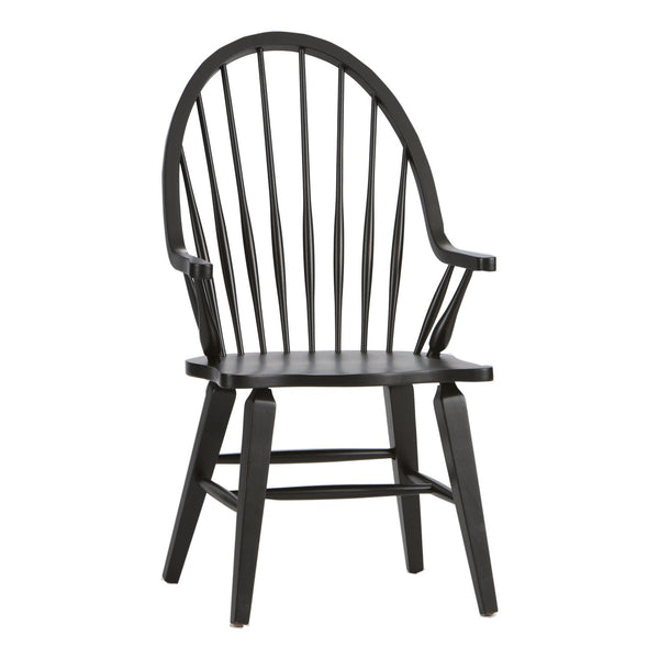 Hearthstone Ridge Windsor Back Arm Chair - Black - 482-C1000A