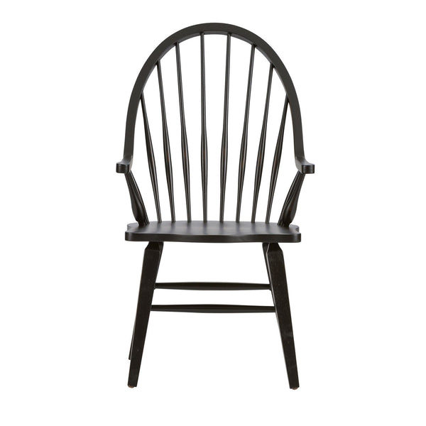 Hearthstone Ridge Windsor Back Arm Chair - Black - 482-C1000A