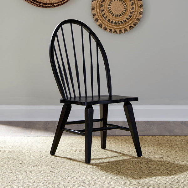 Hearthstone Ridge Windsor Back Side Chair - Black - 482-C1000S
