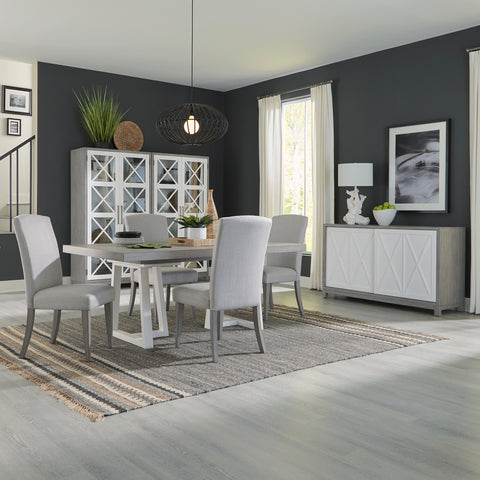 Palmetto Heights 499-DR-52PS 5 Piece Double Pedestal Table Set