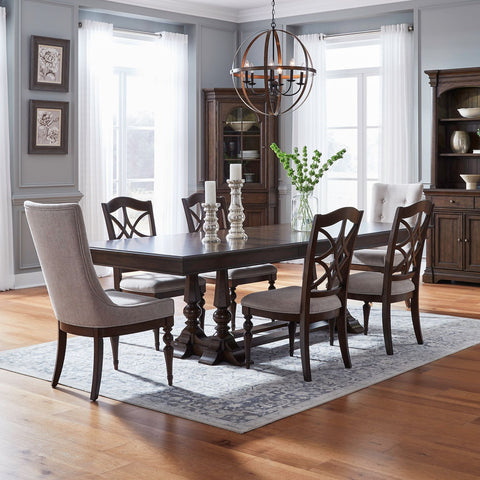 Arden Road Alt 7 Piece Trestle Table Set