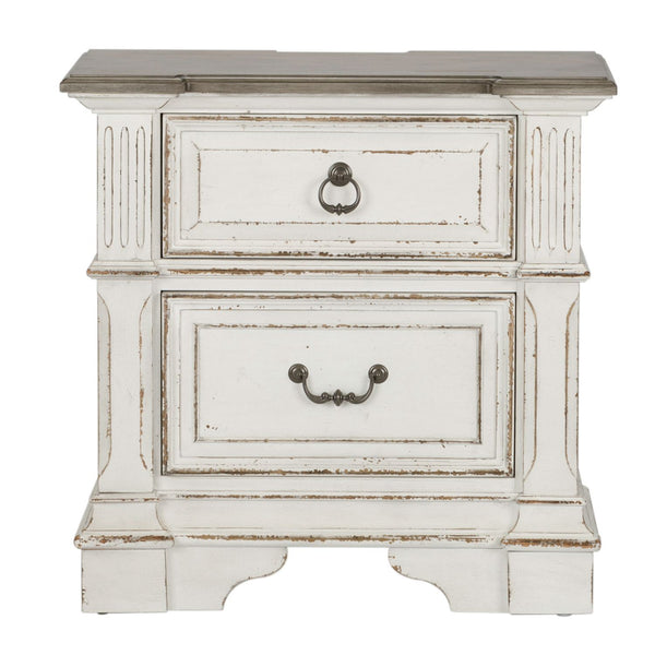 Abbey Park King California Panel Bed, Dresser & Mirror, Chest, Night Stand - 520-BR-CPBDMCN