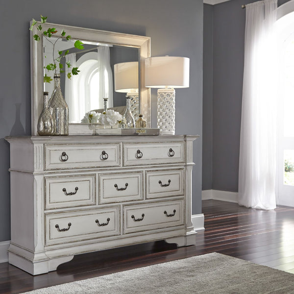 Abbey Park King California Sleigh Bed, Dresser & Mirror - 520-BR-CSLDM