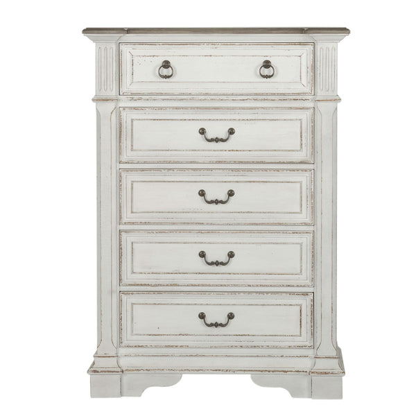 Abbey Park King California Sleigh Bed, Dresser & Mirror, Chest, Night Stand - 520-BR-CSLDMCN