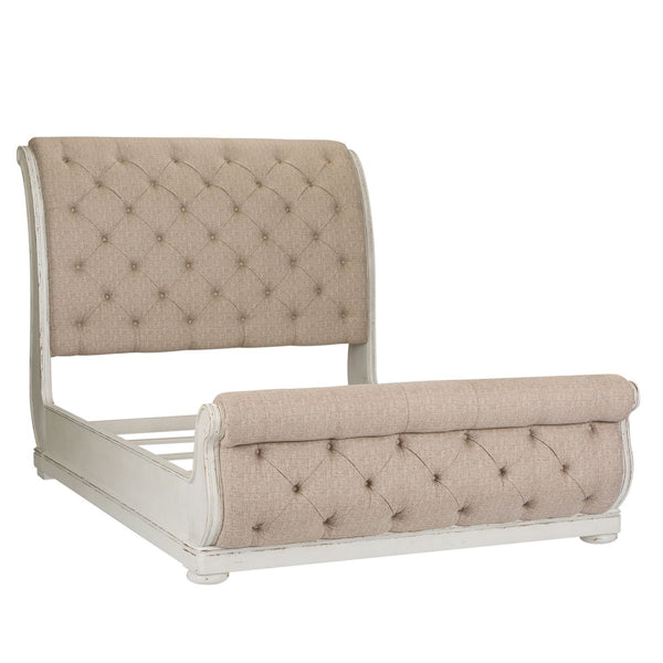 Abbey Park King Uph Sleigh Bed - 520-BR-KUSL
