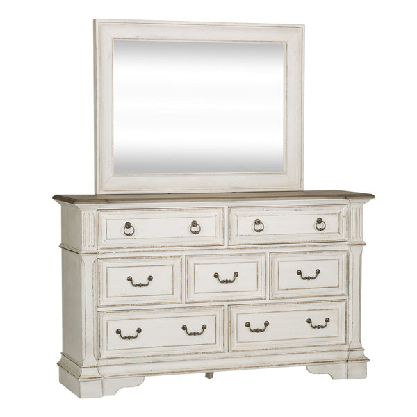 Abbey Park Queen Panel Bed, Dresser & Mirror - 520-BR-QPBDM