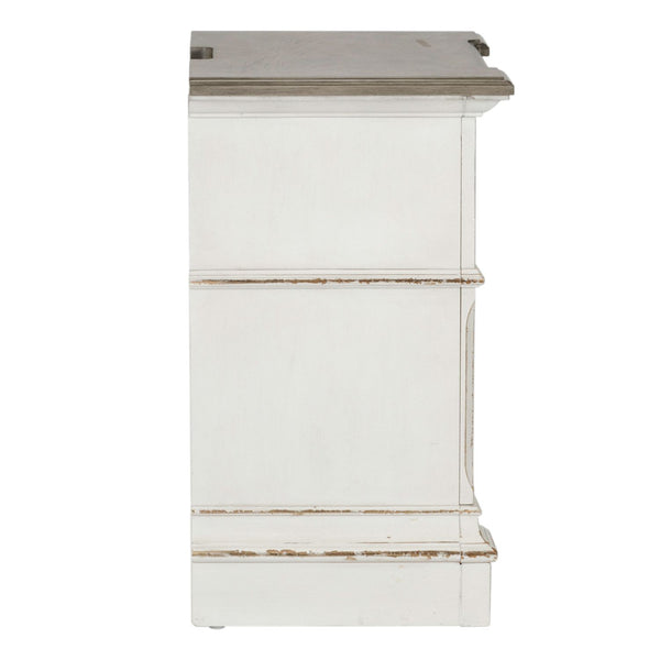 Abbey Park 2 Drawer Night Stand w/ Charging Station - 520-BR61