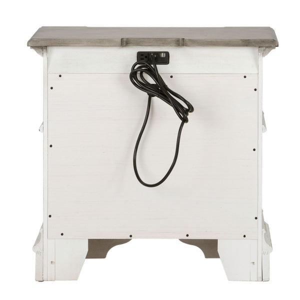 Abbey Park 2 Drawer Night Stand w/ Charging Station - 520-BR61
