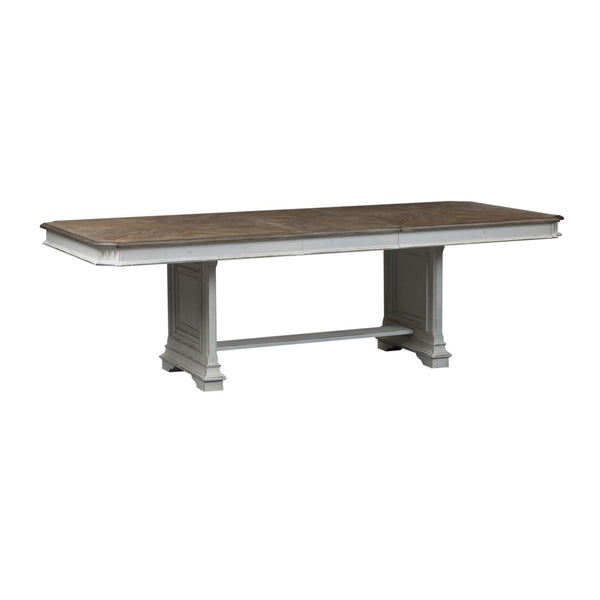 Abbey Park 7 Piece Trestle Table Set - 520-DR-7TRS