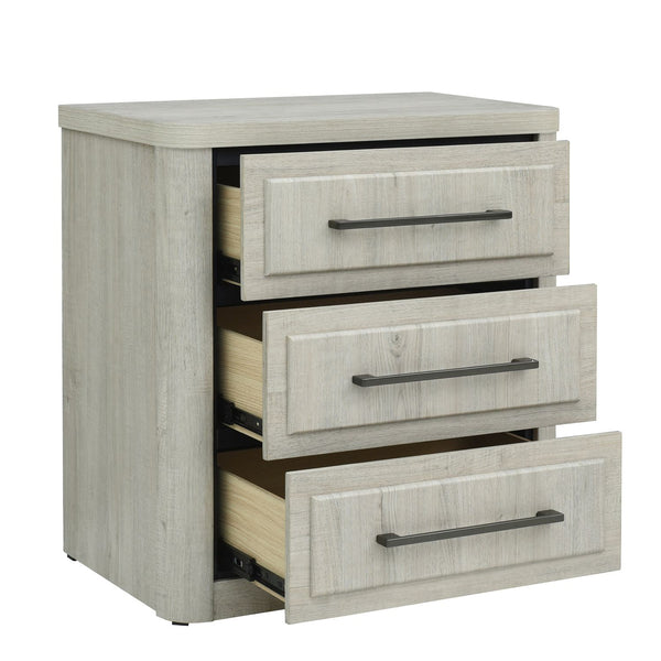 Modern Play Nightstand w/ Charging Station - 522-BR61