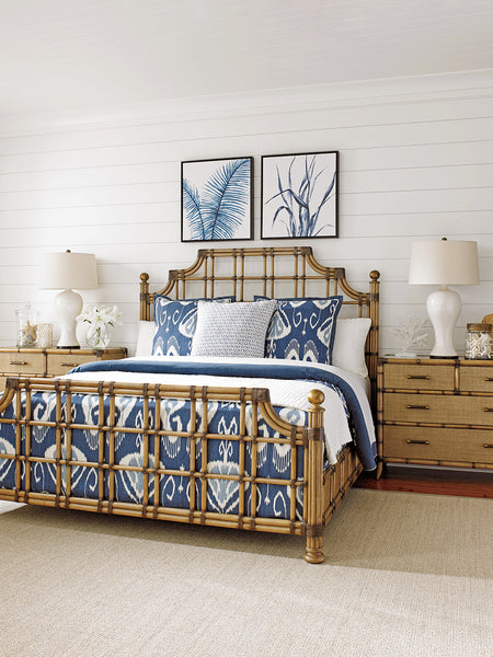 St. Kitts Rattan Bed 6/6 King