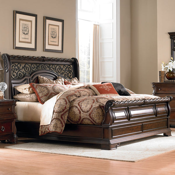 Arbor Place King California Sleigh Bed - 575-BR-KCS