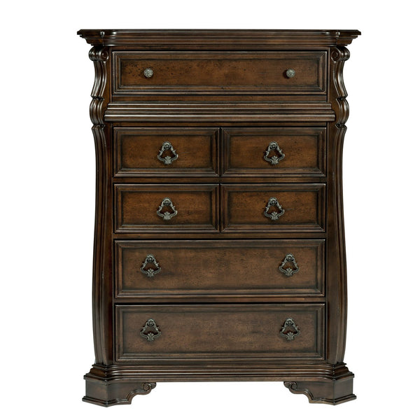 Arbor Place King Sleigh Bed, Dresser & Mirror, Chest, Night Stand - 575-BR-KSLDMCN