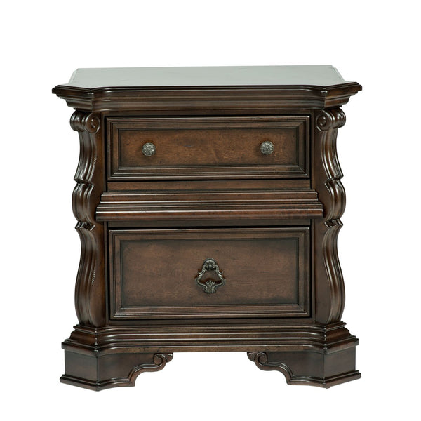 Arbor Place King Sleigh Bed, Dresser & Mirror, Night Stand - 575-BR-KSLDMN