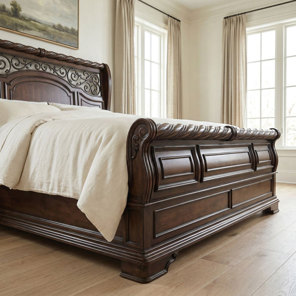 Arbor Place Queen Sleigh Bed - 575-BR-QSL