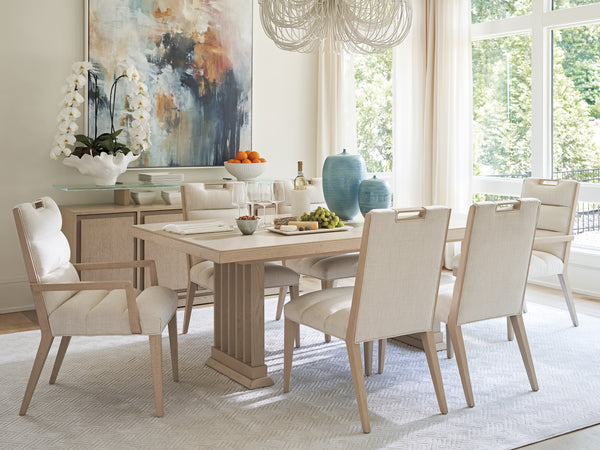 Aiden Channeled Upholstered Arm Chair
