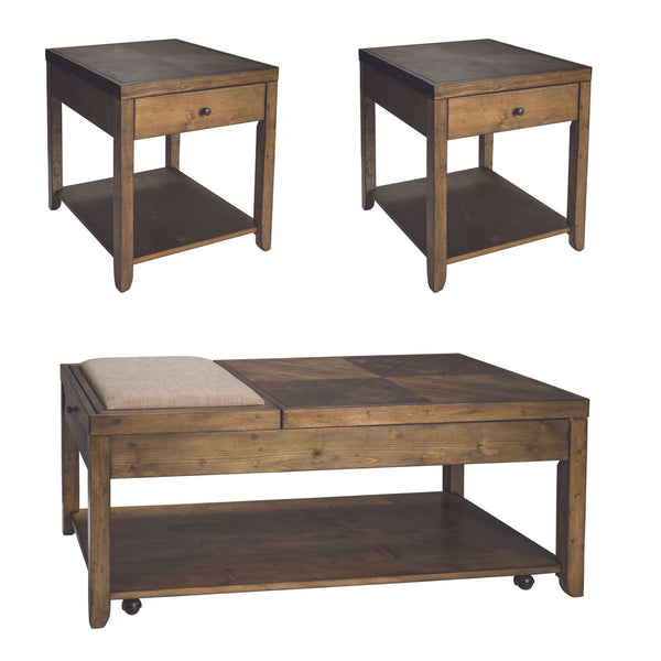 Mitchell 3 Piece Set (1-Cocktail 2-End Tables) - 58-OT-3PCS