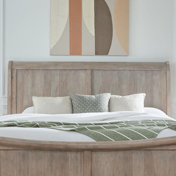 Rustic Traditions King Sleigh Headboard by Liberty Furniture