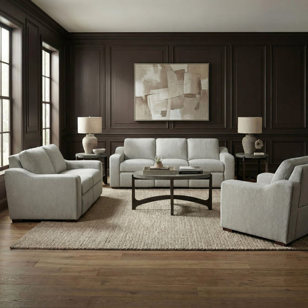 Archer Sofa w/ Loveseat & Recliner - 6004DF-UPH-SOLOREC