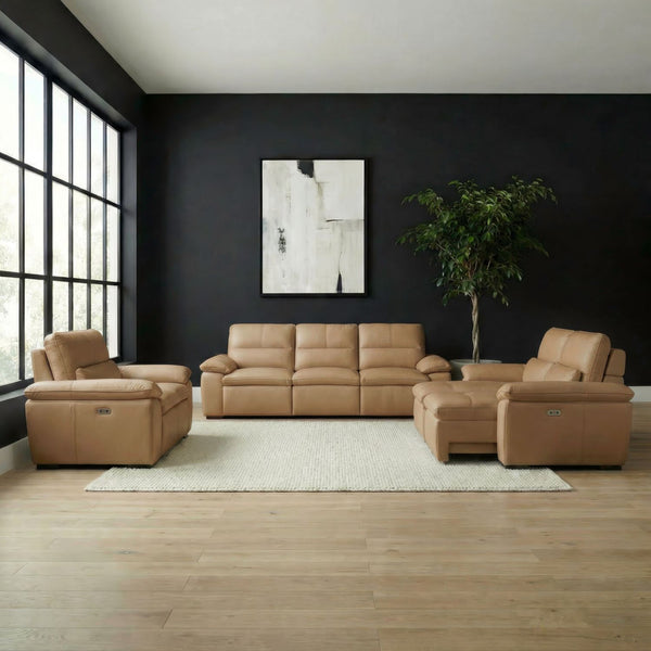Angelo Sofa w/ Loveseat & Recliner - 6014BS-UPH-SOLOREC