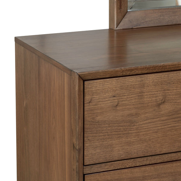Century Modern Dresser & Mirror - 604-BR-DM