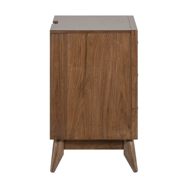 Century Modern Nightstand w/ Charging Station
