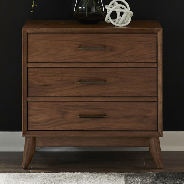 Century Modern Nightstand w/ Charging Station - 604-BR61