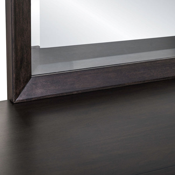 Century Modern Dresser & Mirror - 604B-BR-DM