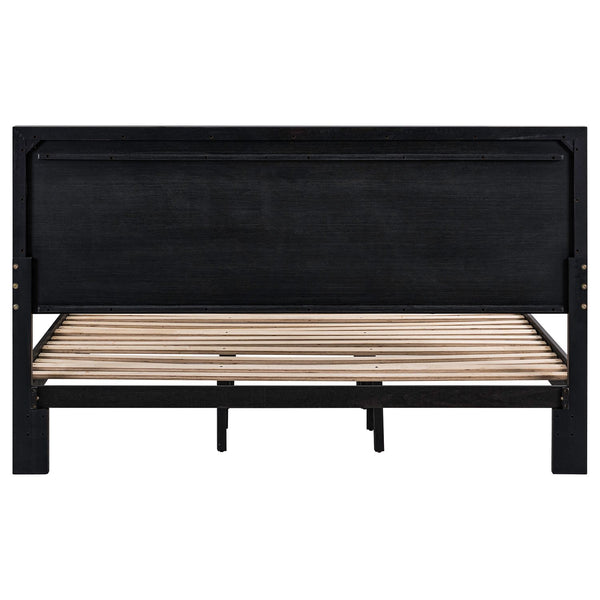 Century Modern King Platform Bed - 604B-BR-KPL