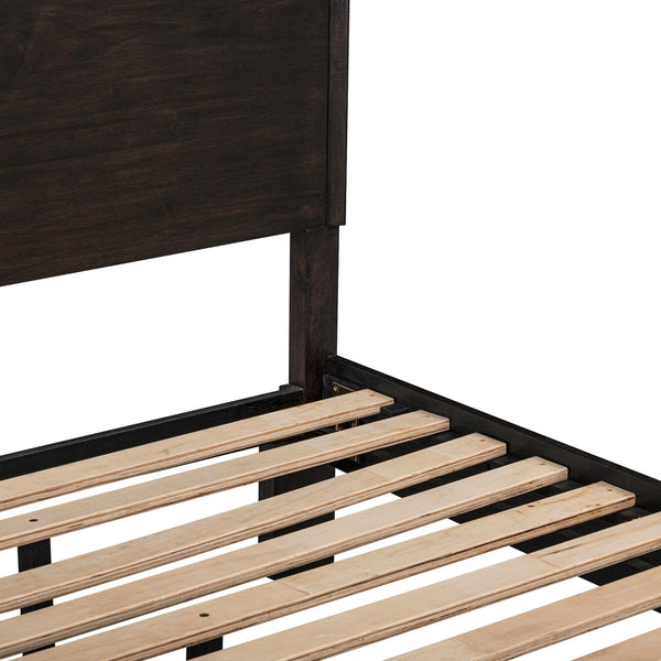 Century Modern King Platform Bed - 604B-BR-KPL