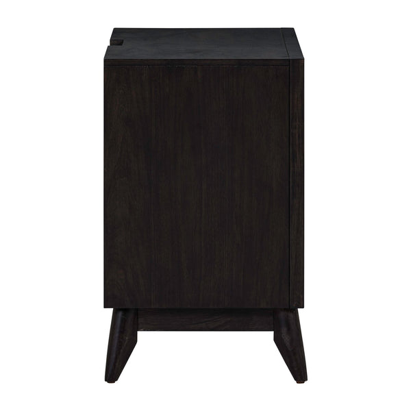 Century Modern Nightstand w/ Charging Station - 604B-BR61