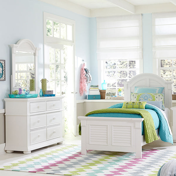 Summer House Full Panel Bed, Dresser & Mirror - 607-BR-FPBDM