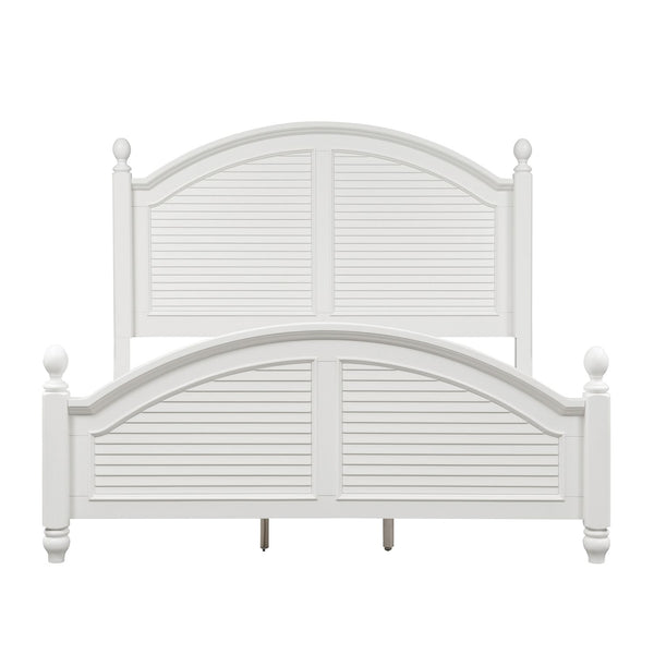Summer House I King Poster Bed, Dresser & Mirror, Night Stand - 607-BR-KPSDMN