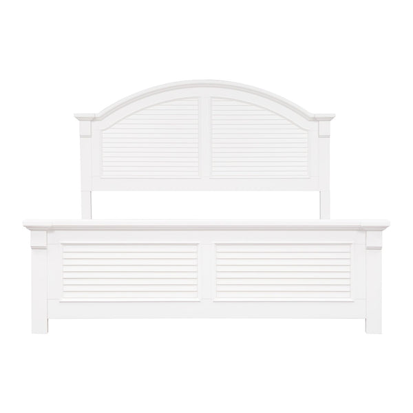Summer House I Queen Panel Bed, Dresser & Mirror, Night Stand - 607-BR-QPBDMN