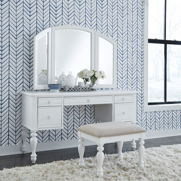 Summer House I Vanity Stool - 607-BR99