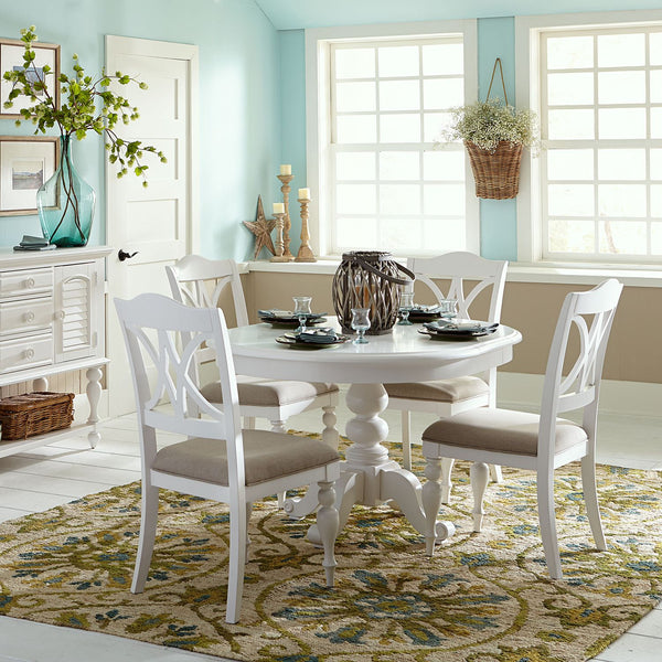 Summer House Pedestal Table - 607-CD-PDS