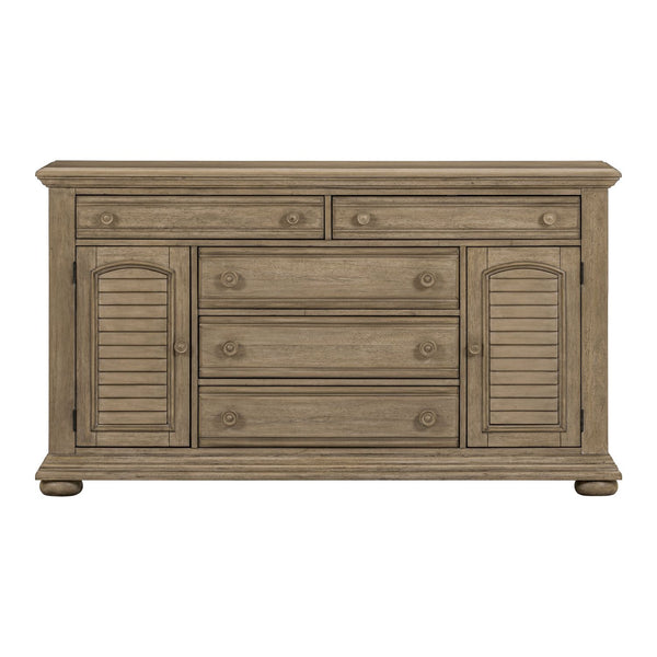 Summer House 2 Door 5 Drawer Dresser - 607N-BR32